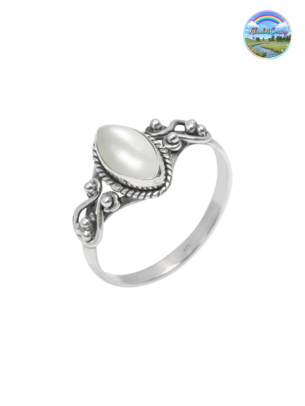 925 Sterling Silver Statement Ring Marquise Gemstone Promise Ring Handmade